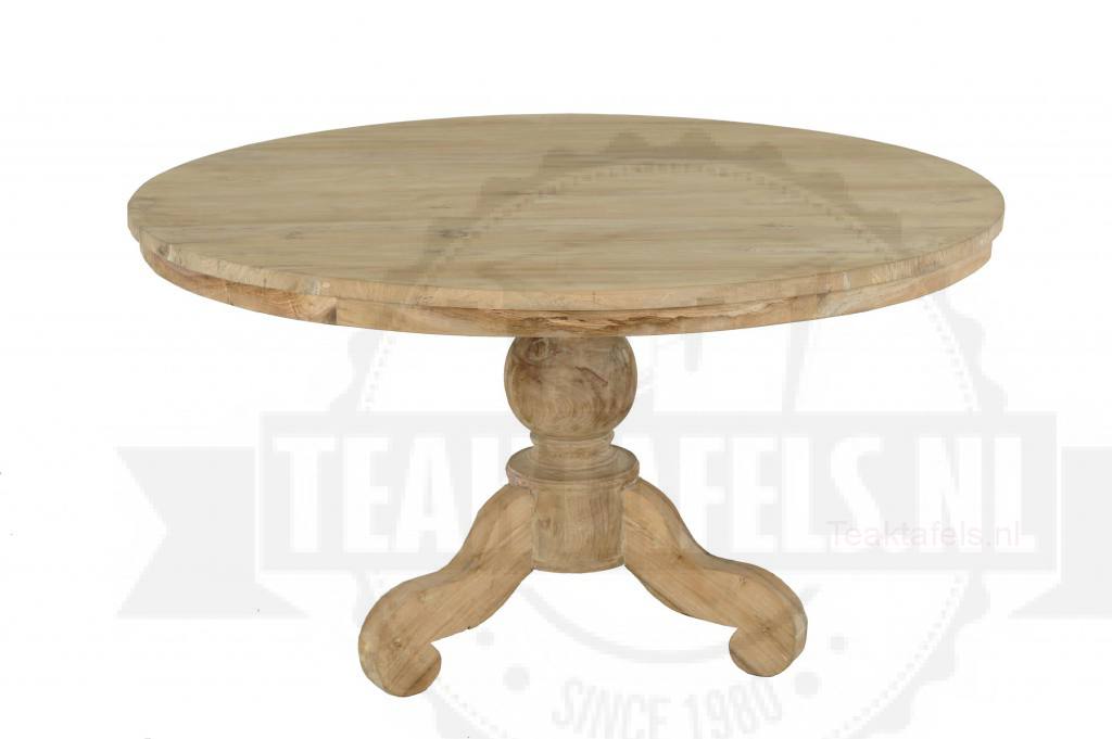 Ronde teak tafel 140cm