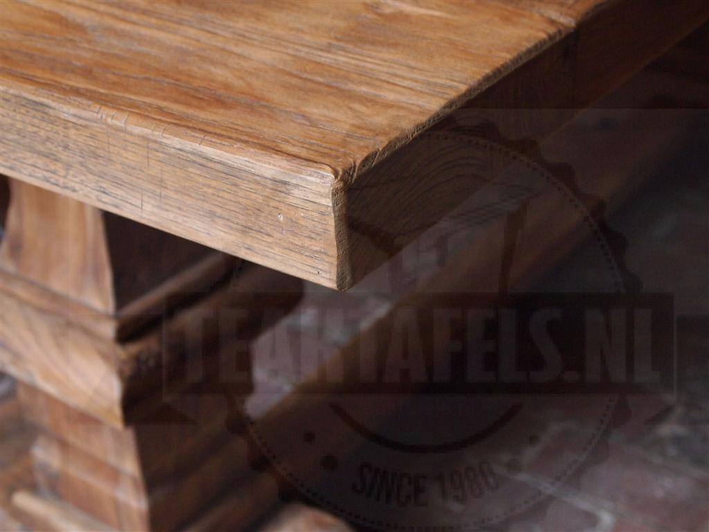 Teak kloostertafel 200x100cm - Afbeelding 3